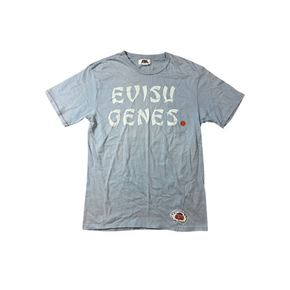 Evisu Genes vintage baby blue big logo t-shirt