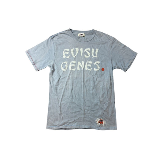 Evisu Genes vintage baby blue big logo t-shirt