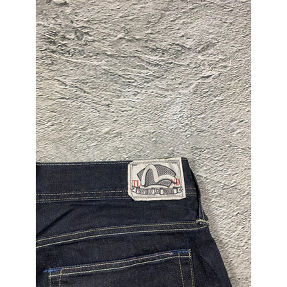Evisu x Puma jorts black mint seagulls shorts denim