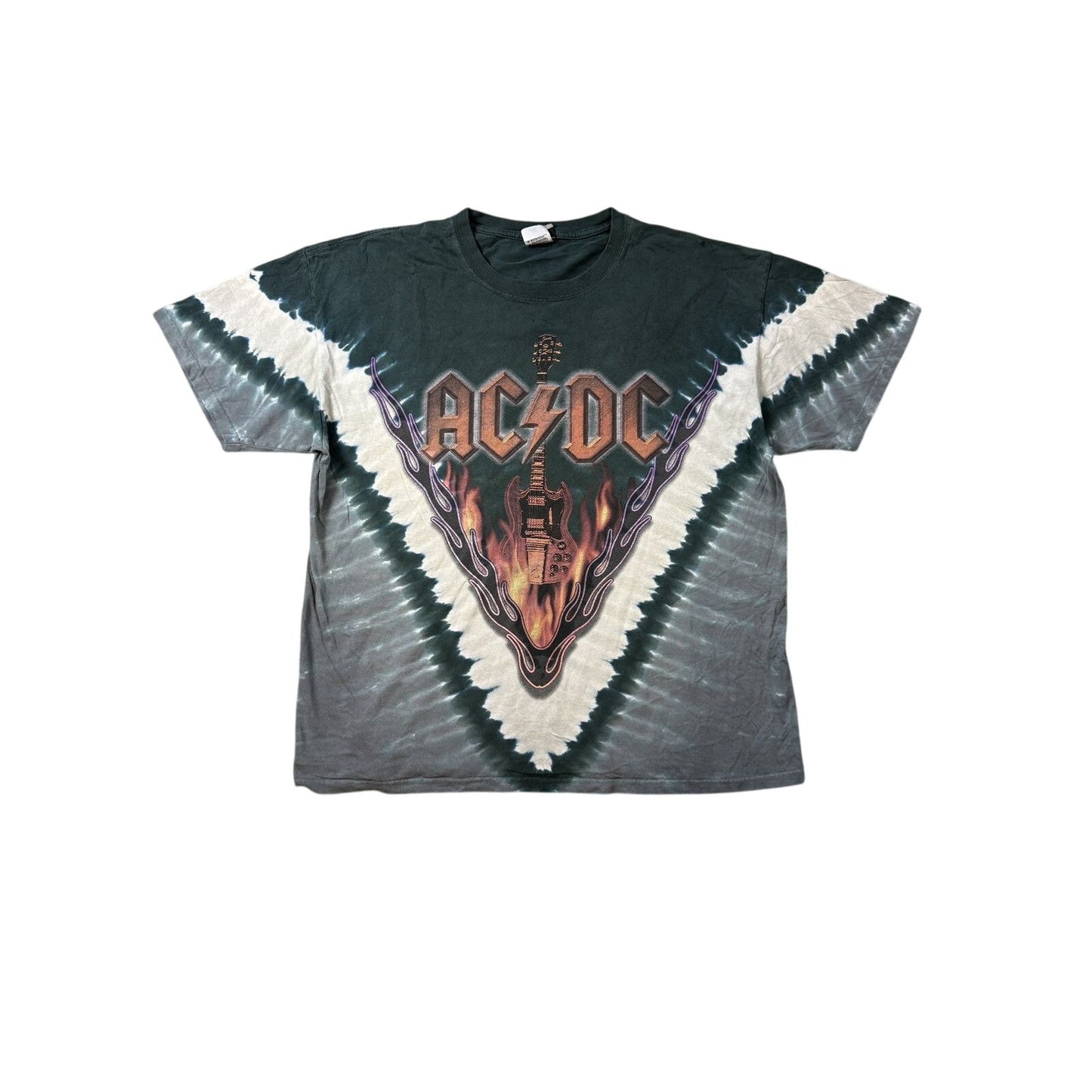 AC/DC Liquid Blue vintage Hell's Bells Rock n Roll Tie Dye