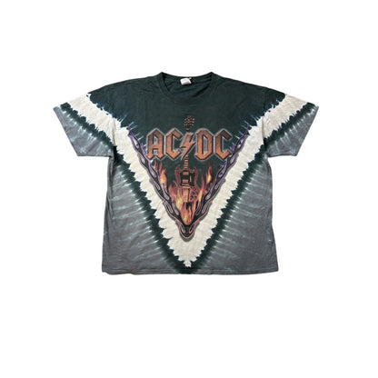 AC/DC Liquid Blue vintage Hell's Bells Rock n Roll Tie Dye