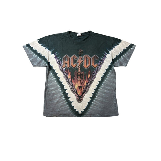 AC/DC Liquid Blue vintage Hell's Bells Rock n Roll Tie Dye