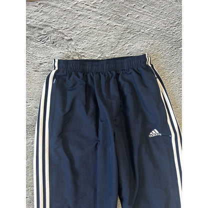 Adidas vintage navy nylon track pants baggy small logo 2000s