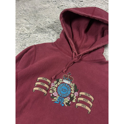 Supreme hoodie Veni Vidi Vici FW16 collage crown embroidery
