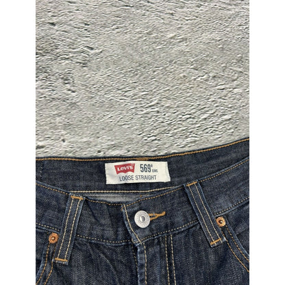 Levi’s vintage denim shorts black jeans jorts 569 baggy