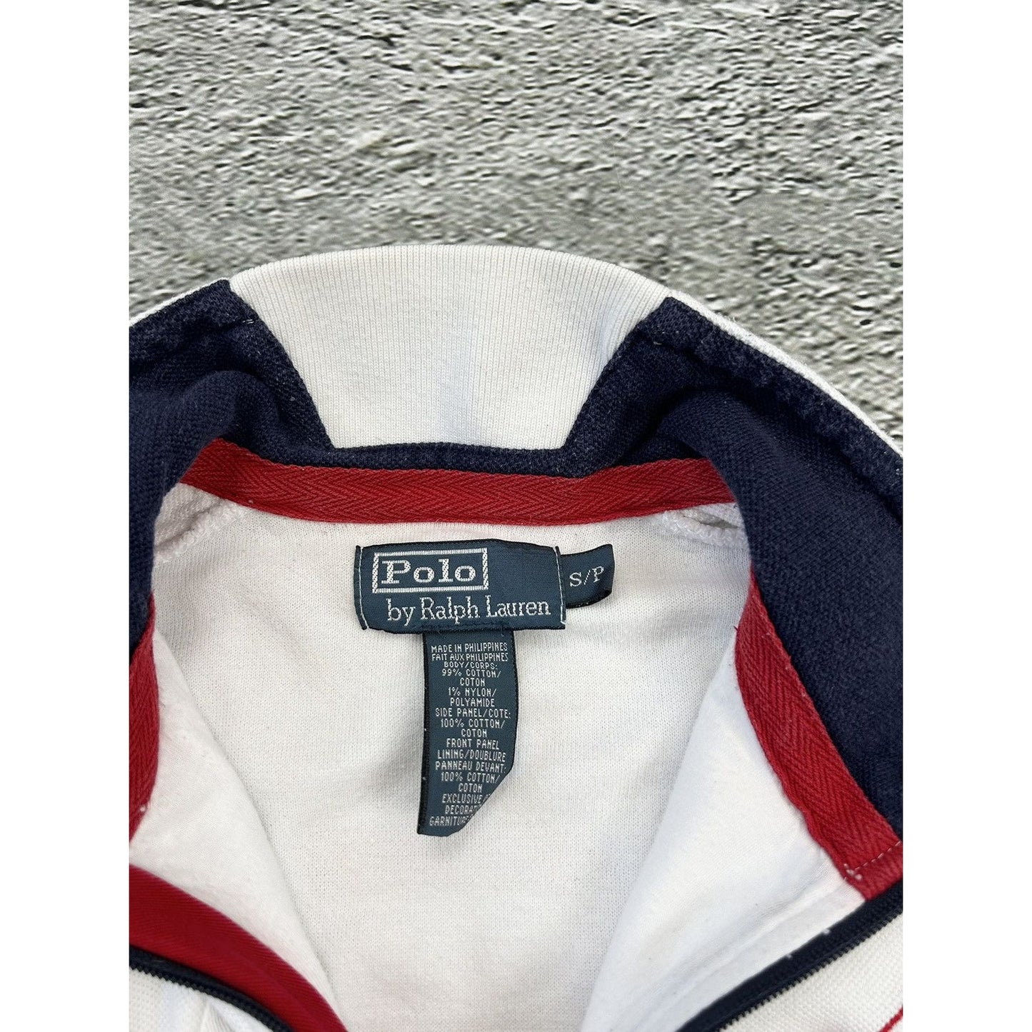 Chief Keef Polo Ralph Lauren zip sweatshirt white USA