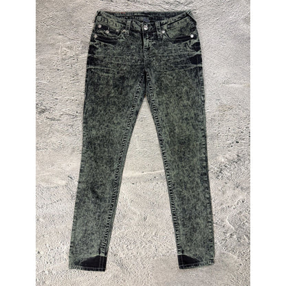 True Religion jeans skinny marble camo khaki green