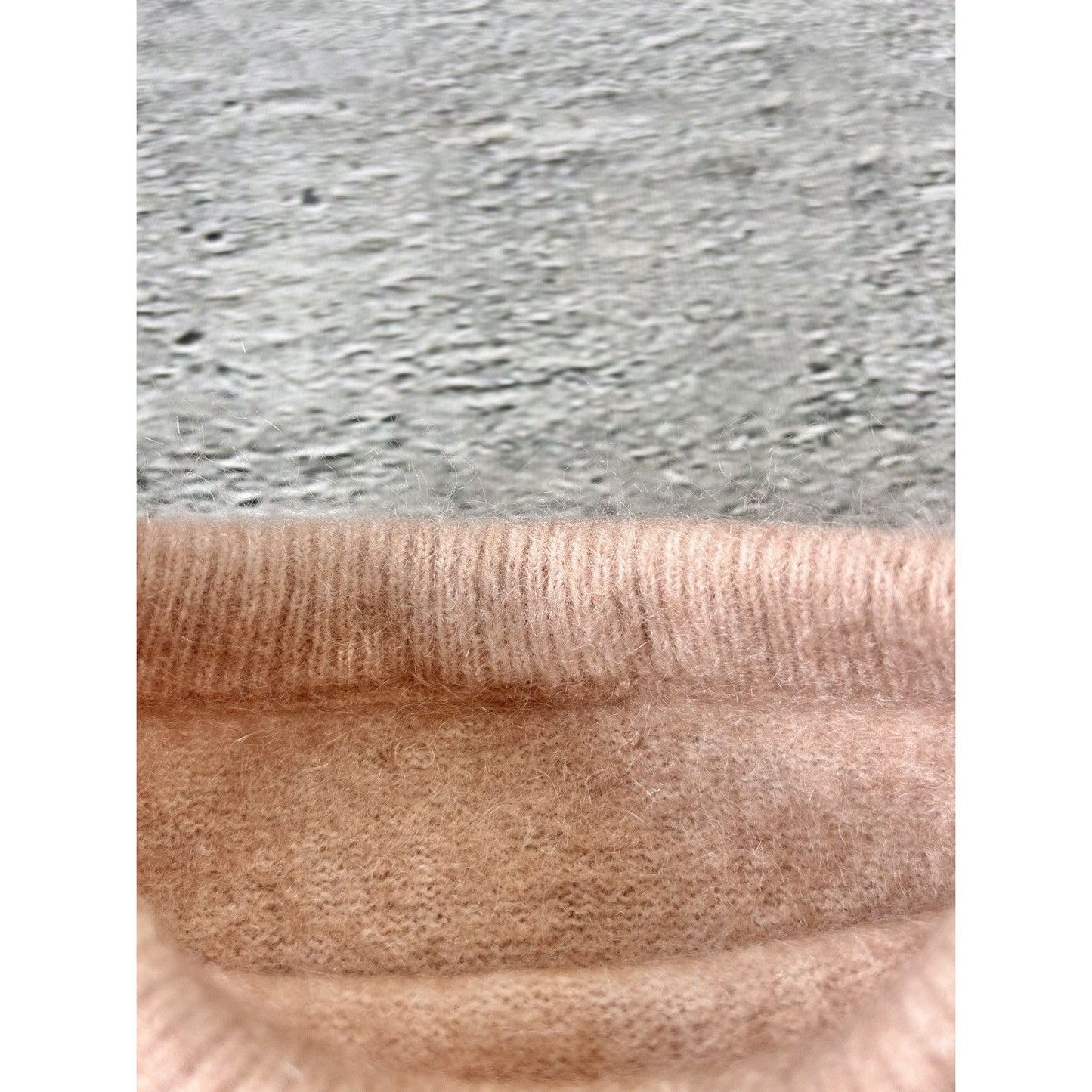 Acne Studios mohair sweater dramatic moh pink