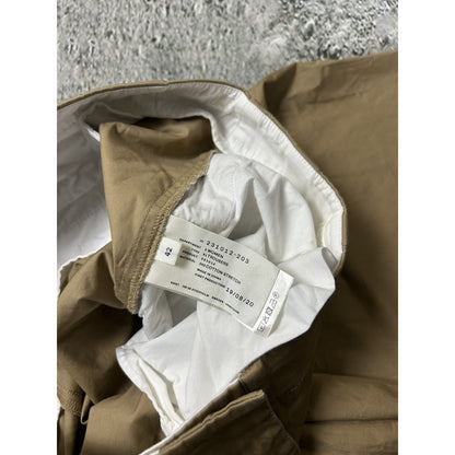 Arket cotton wide leg trousers baggy brown