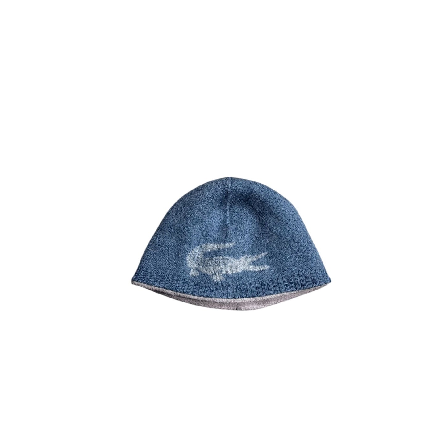 Lacoste Beanie big logo baby Blue white