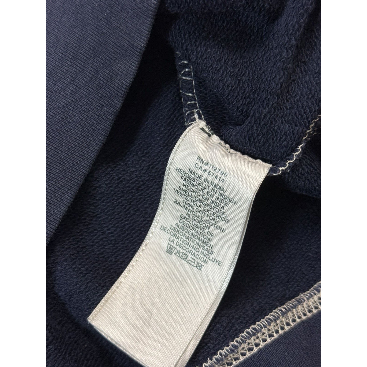 True Religion vintage Navy blue zip hoodie big logo