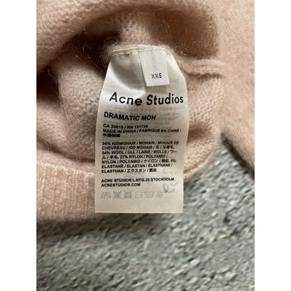 Acne Studios mohair sweater dramatic moh pink