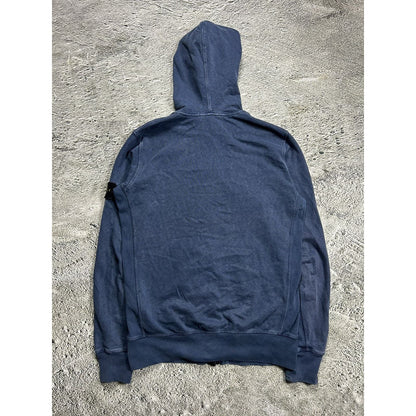 Stone Island zip hoodie blue