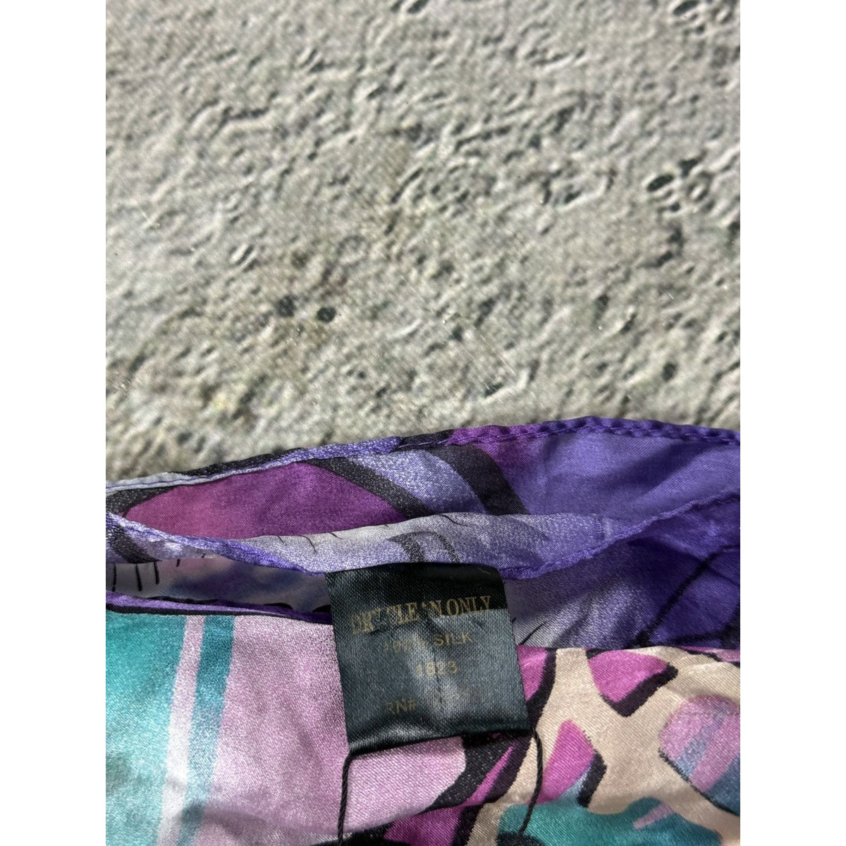 Ed Hardy by Christian Audigier scarves silk purple tiger