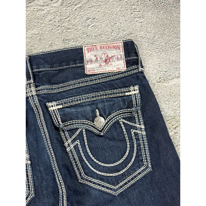 True Religion jeans vintage Jack denim pants thick stitching