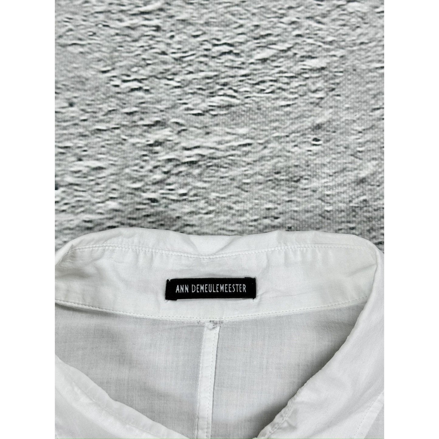 Ann Demeulemeester Button Up White Avantgarde shirt Ann D