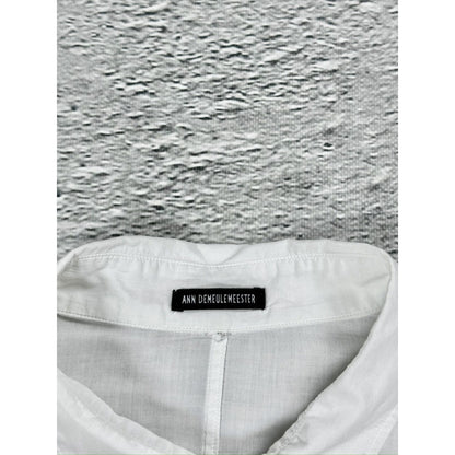 Ann Demeulemeester Button Up White Avantgarde shirt Ann D