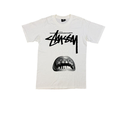 Stussy Rick Owens 40th Anniversary Logo World Tour Tee Shirt