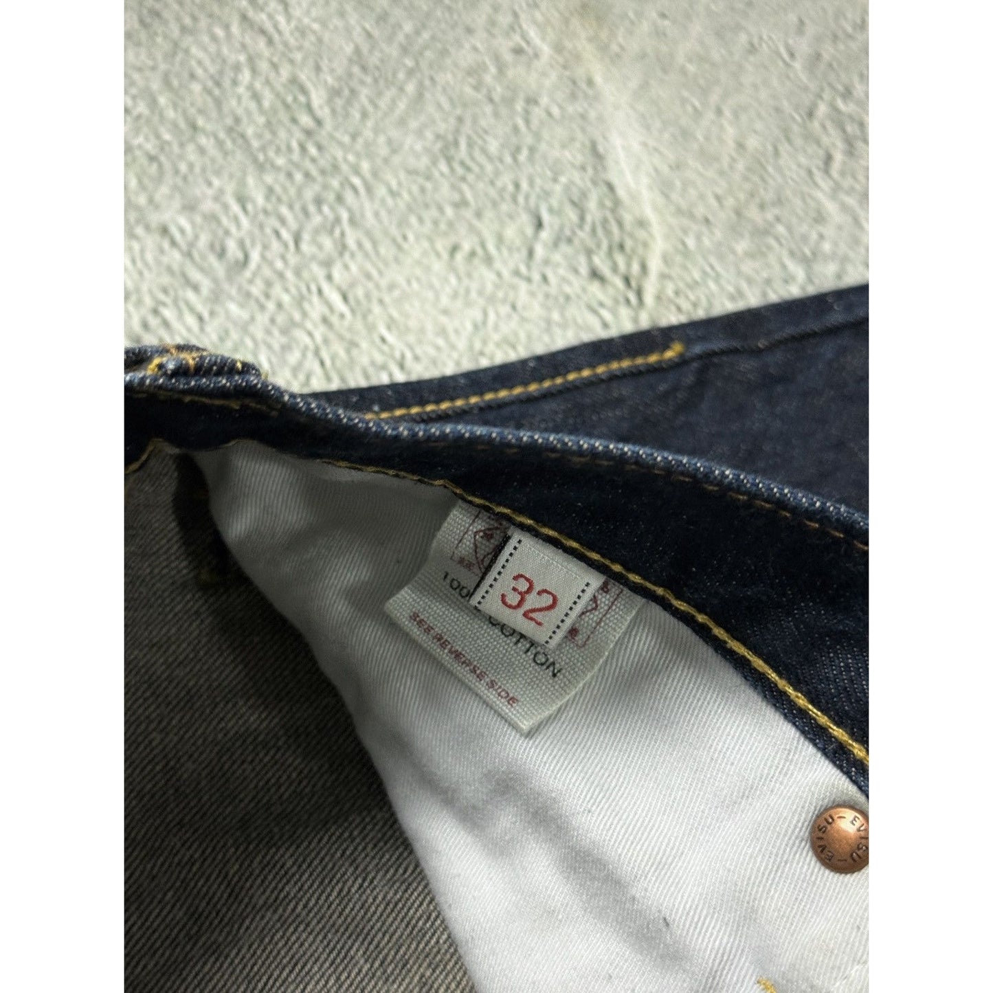 Evisu jeans vintage seagull logo selvedge denim
