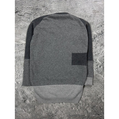 Alexander McQueen grey long sweater v neck
