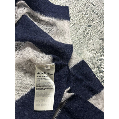 Acne Studios Mohair Sweater Octave SS14 Striped Navy White
