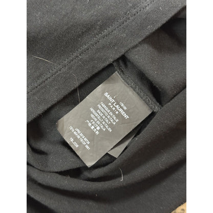 Saint Laurent Dino T-Shirt black SS17 Hedi Slimane fakemink