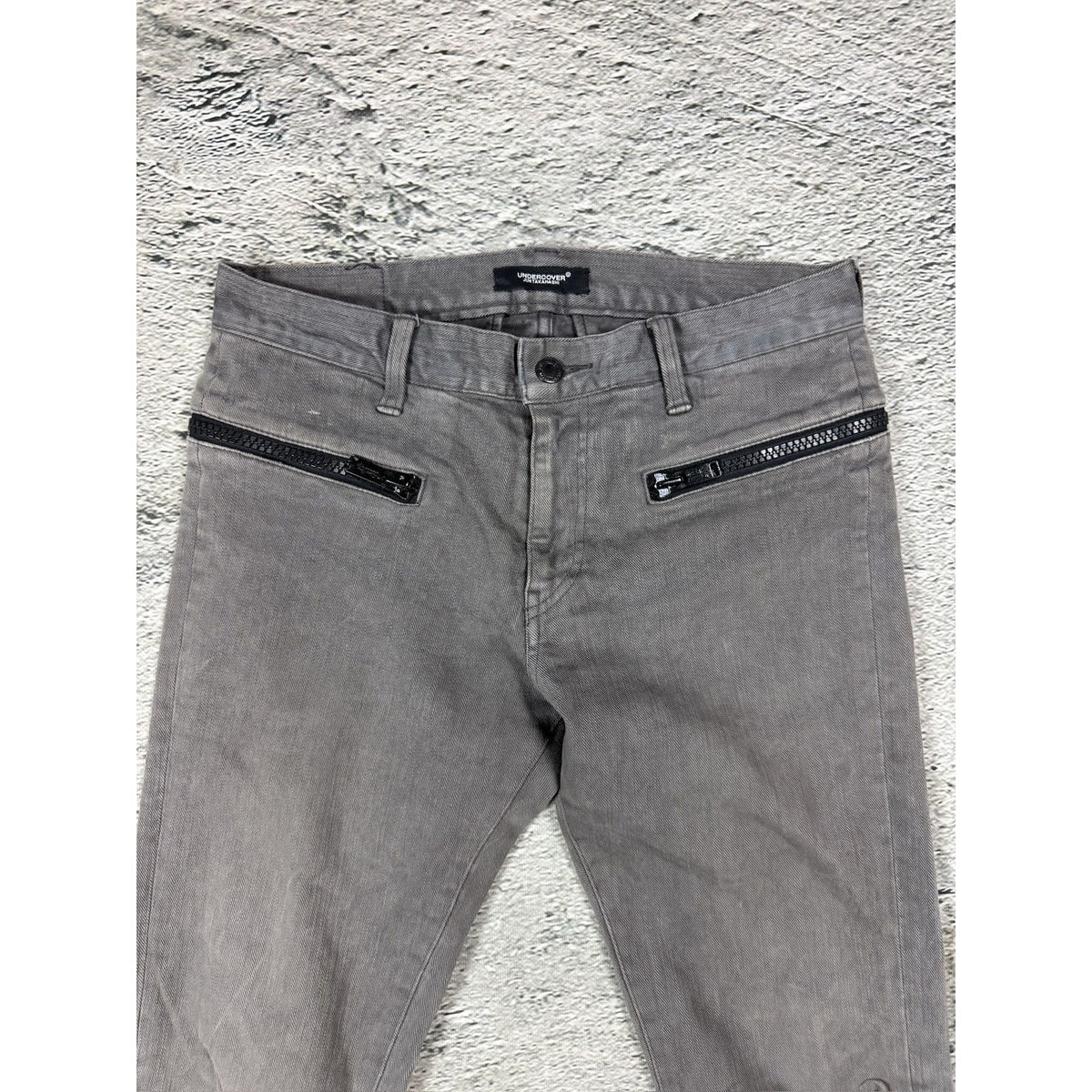 Undercover Jun Takahashi ss2018 gray jeans zippers
