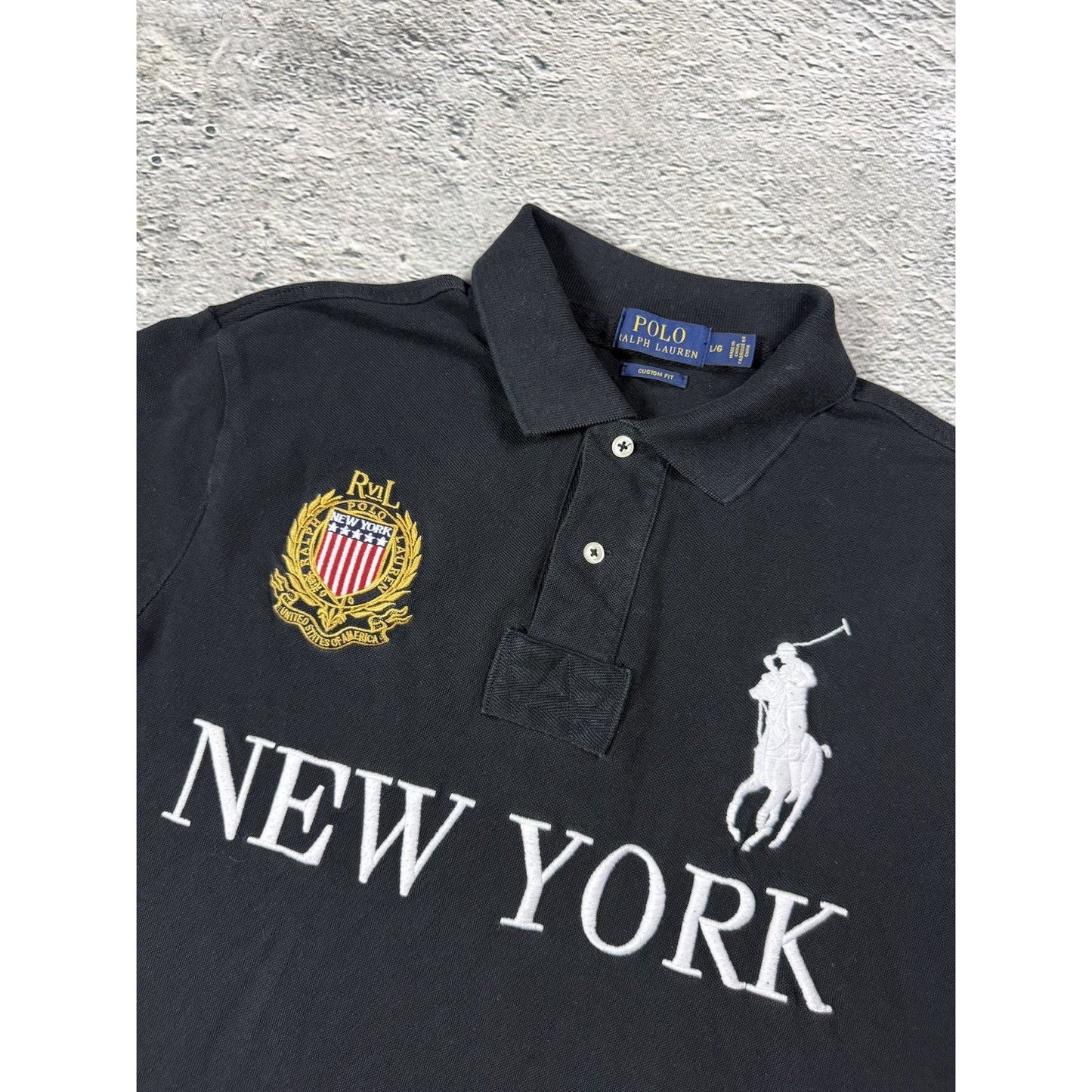 Chief Keef Polo Ralph Lauren New York black Polo T-shirt