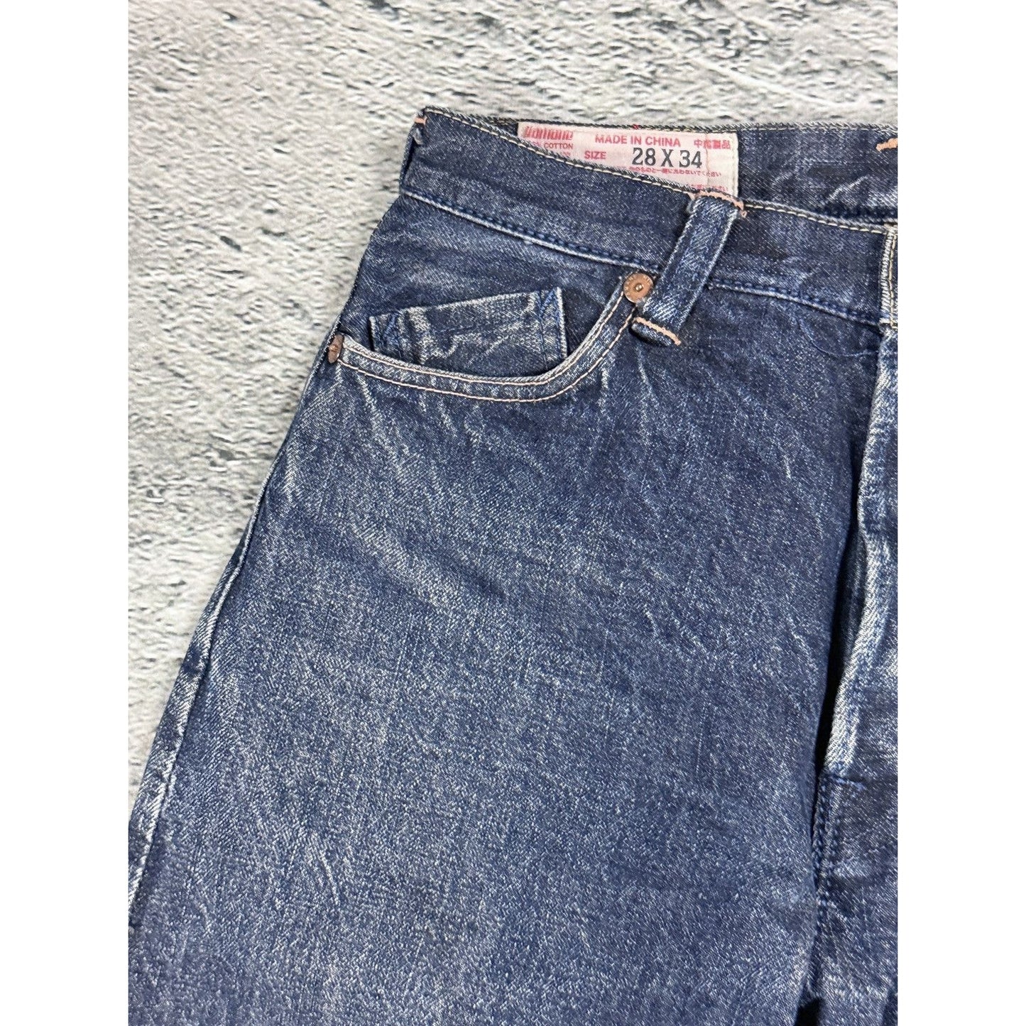 Evisu Yamane jeans embroidery japanese vintage cat face gull