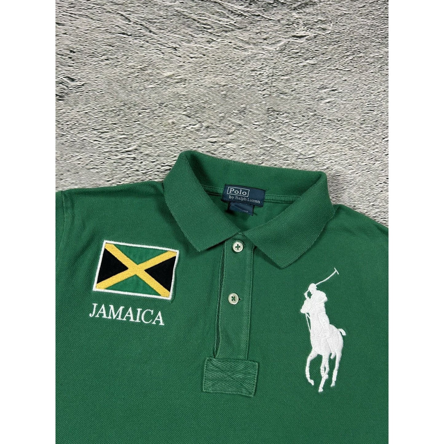Chief Keef Polo Ralph Lauren Jamaica green Rasta big pony