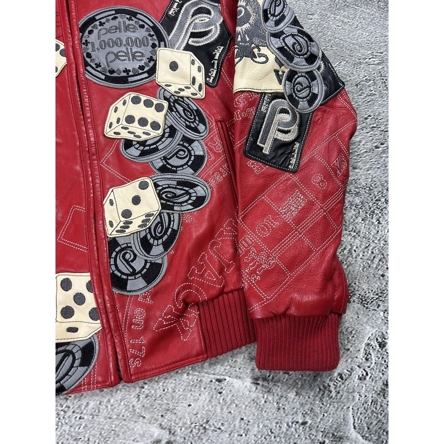 Pelle Pelle leather jacket red casino