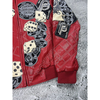 Pelle Pelle leather jacket red casino