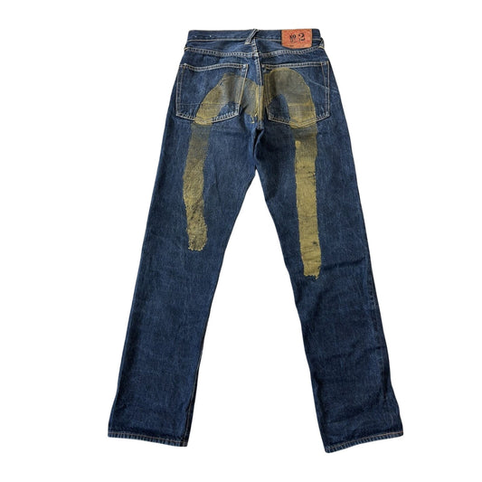 Evisu jeans daicock big logo gold selvedge denim Japan
