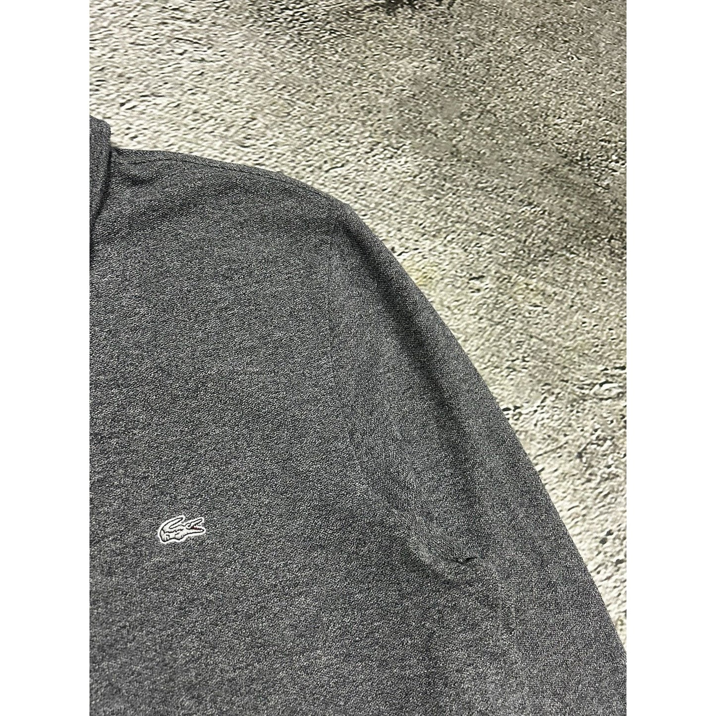 Lacoste long sleeve polo t-shirt rugby grey