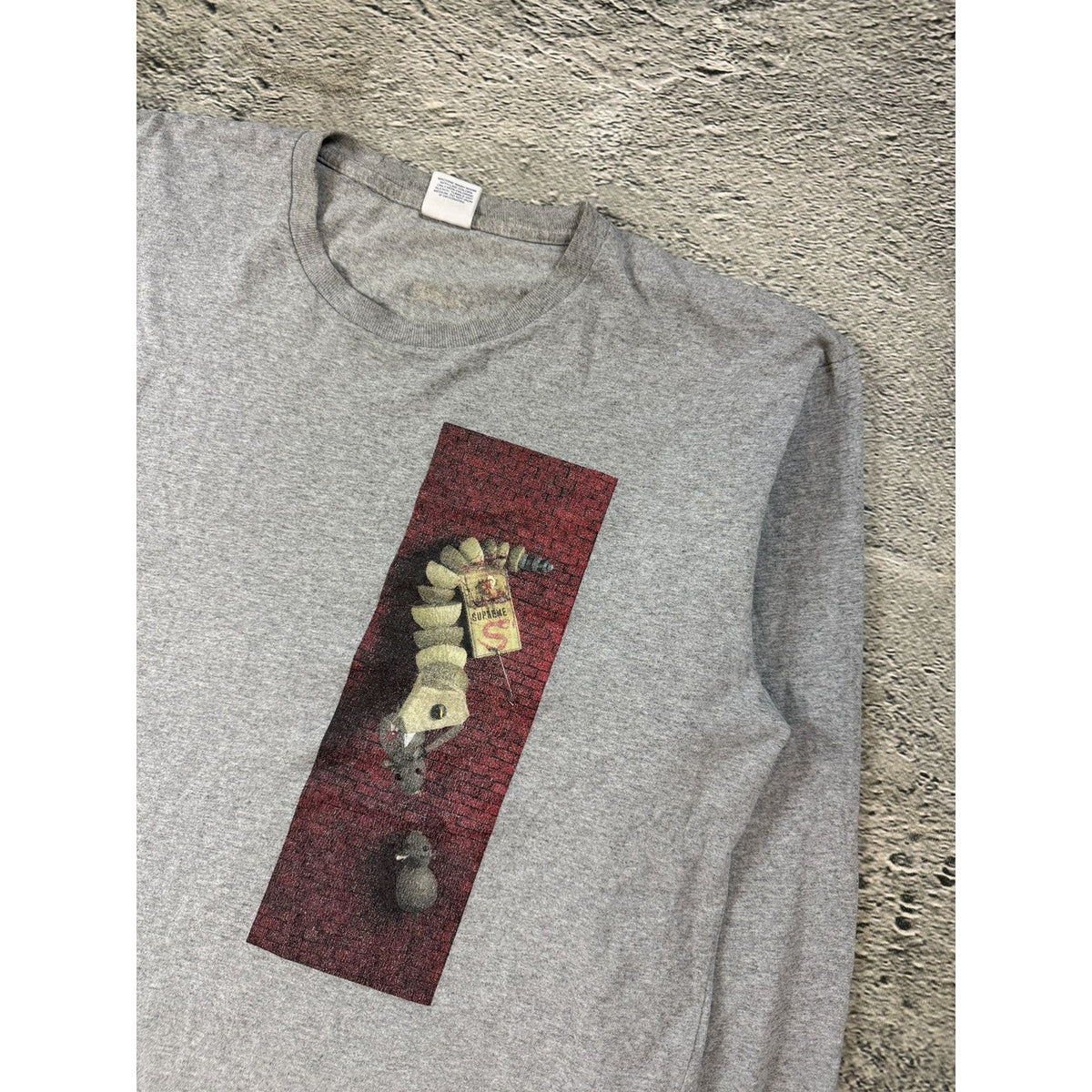 Supreme longsleeve Mike Hill Snake Trap gray SS17