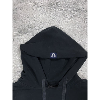 True Religion vintage black hoodie big logo Y2K horseshoe