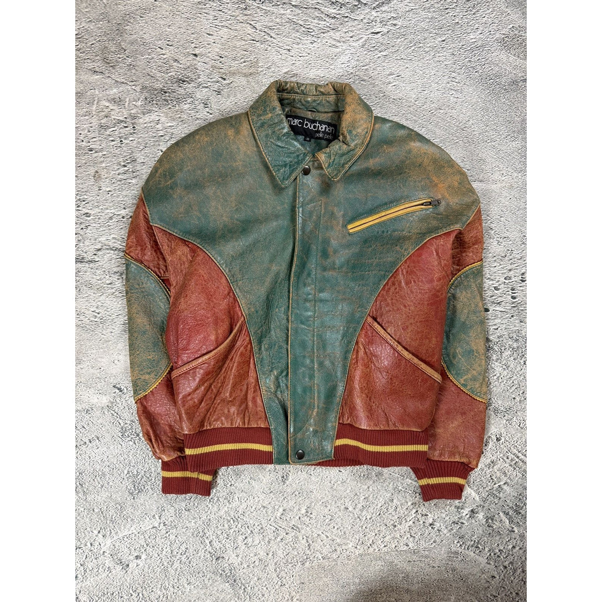 Pelle Pelle Marc Buchanan 80s leather jacket soda club