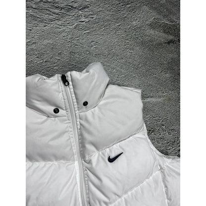 Nike vintage white puffer vest small swoosh