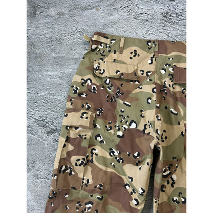 Military cargo pants vintage camo brown
