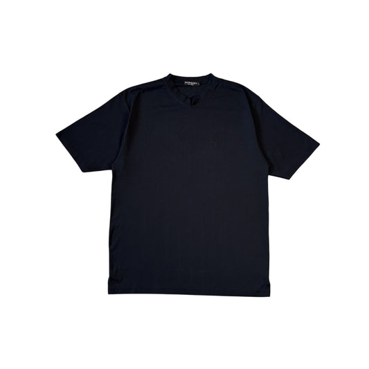 YSL t-shirt vintage black striped Yves Saint Laurent nylon