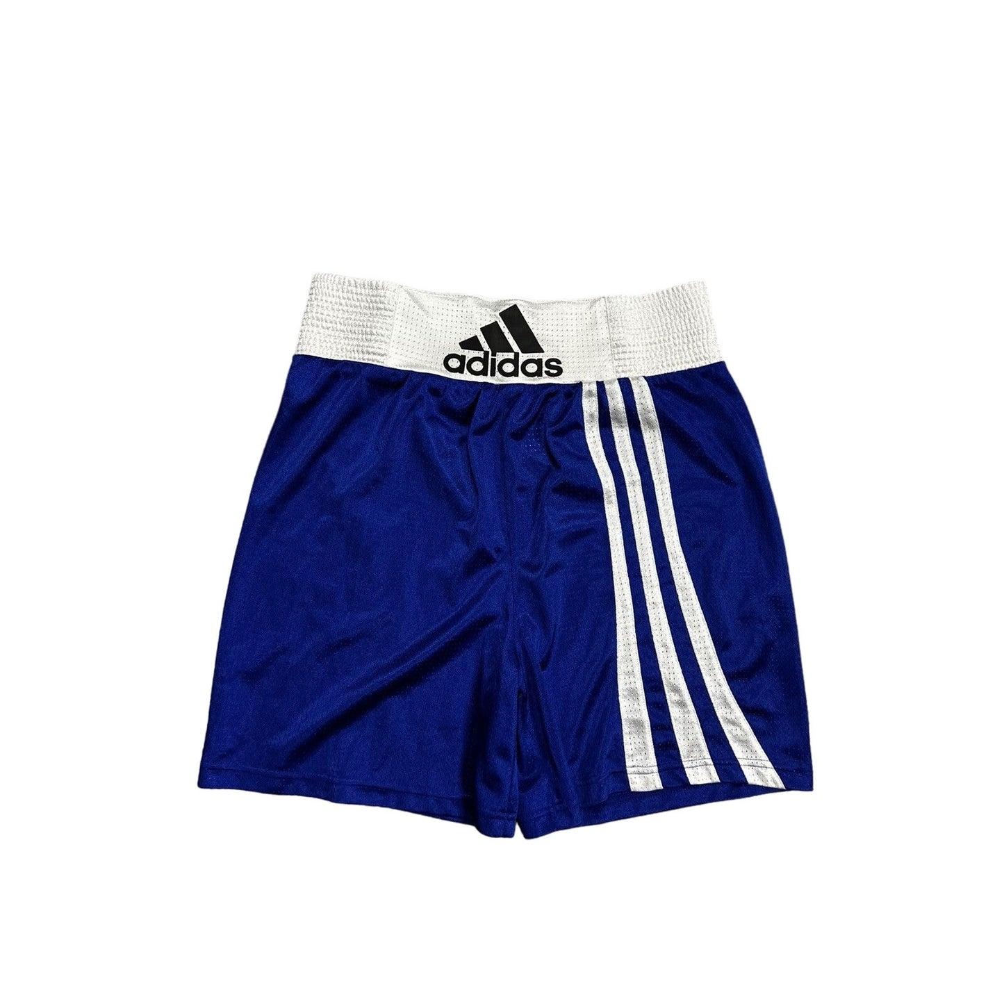 Adidas boxing shorts blue big logo 2000s Y2K