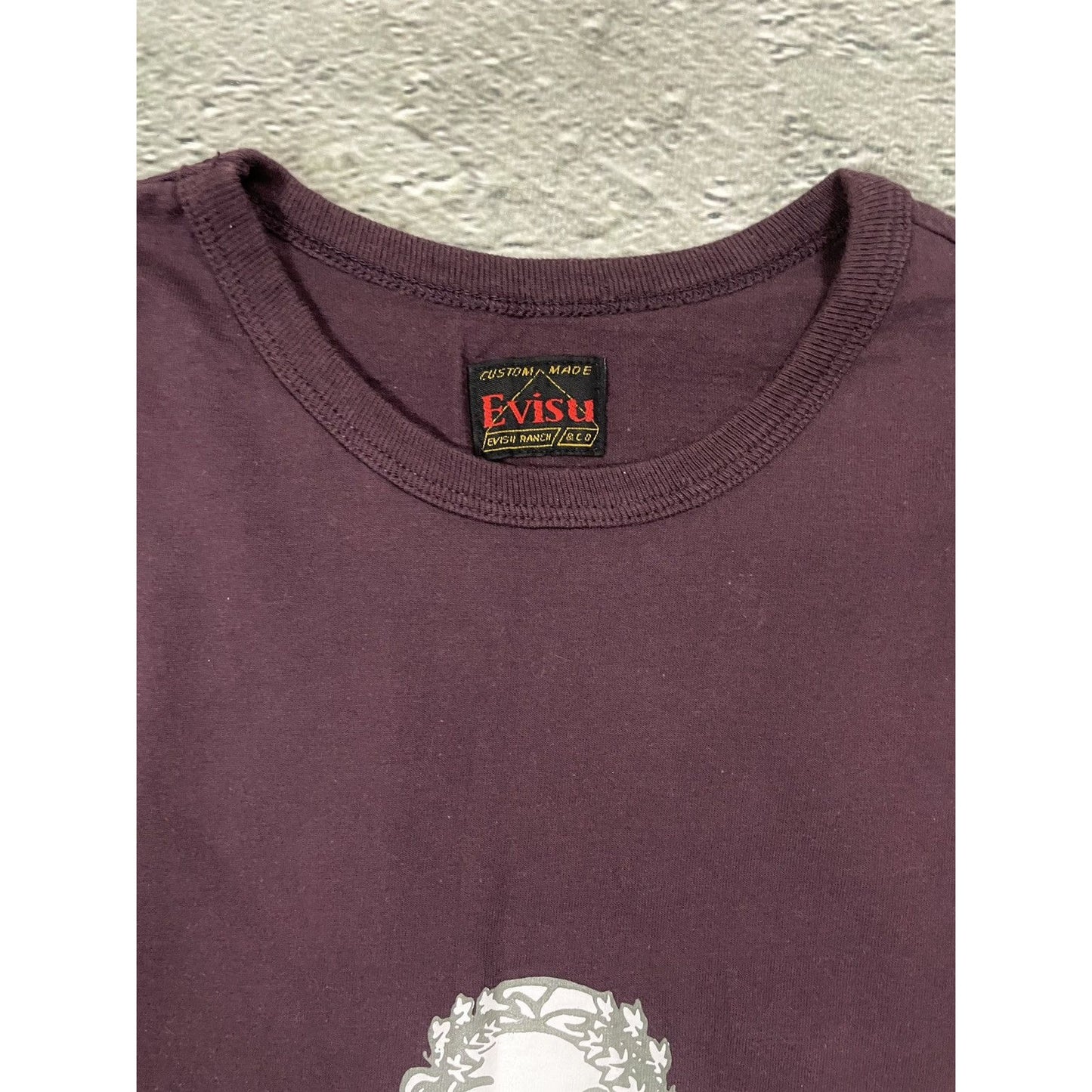 Evisu Yamane t-shirt vintage big logo emperror
