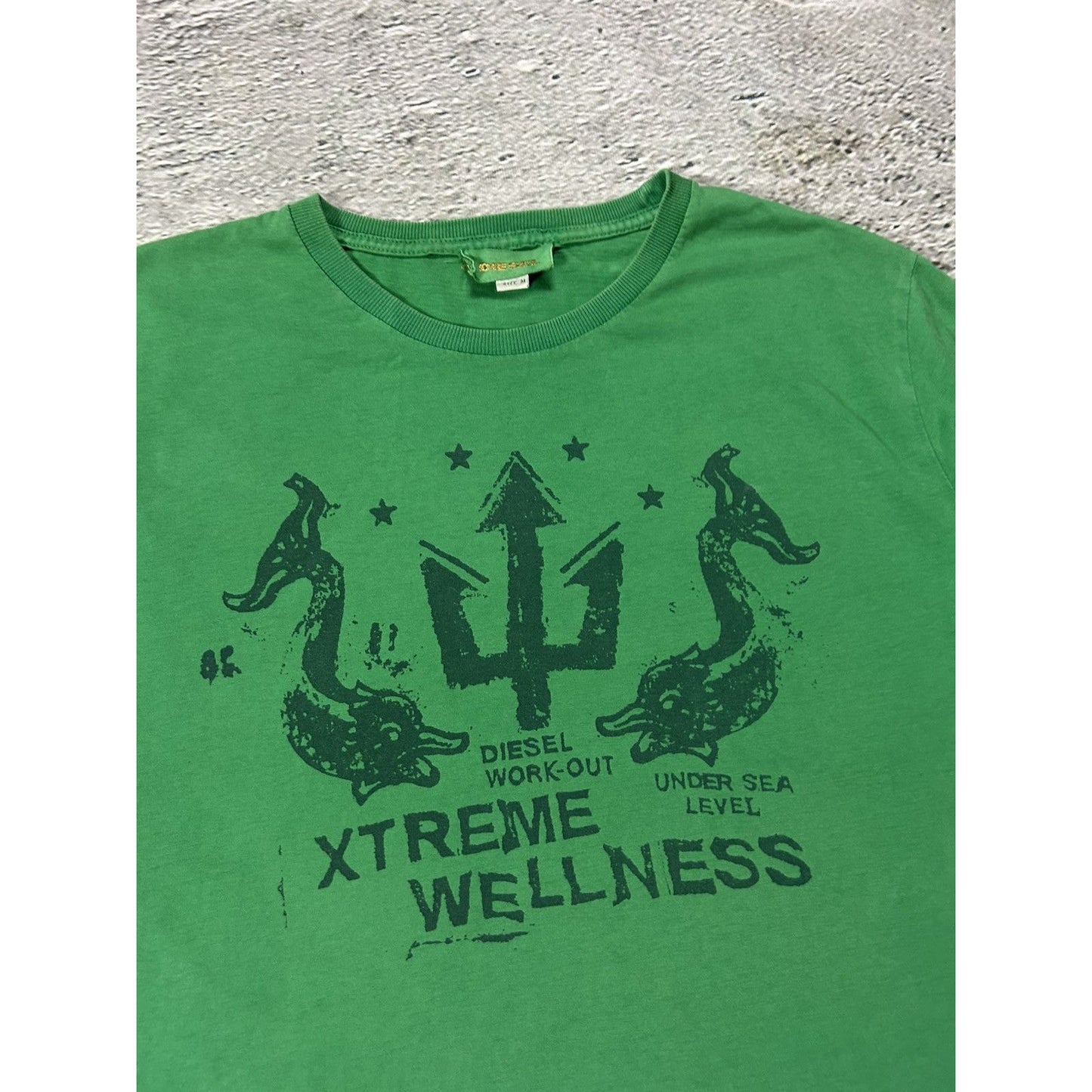 Diesel t-shirt Y2K green