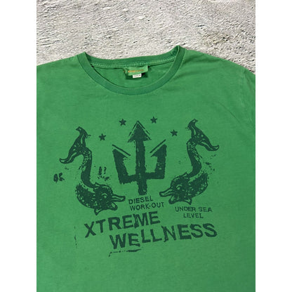 Diesel t-shirt Y2K green