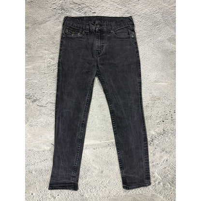 True Religion black jeans painted horseshoe logo Y2K Rocco