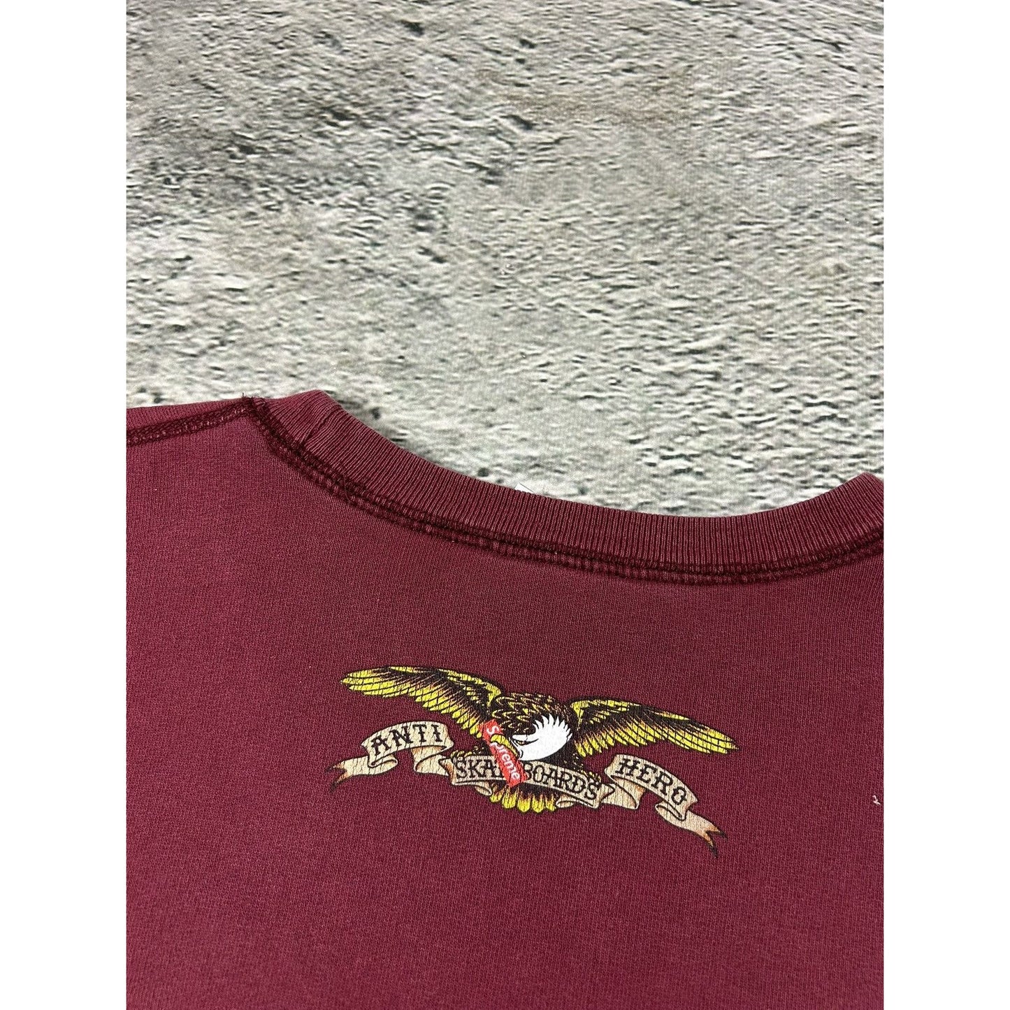 Supreme x Antihero Pope crewneck burgundy red SS16