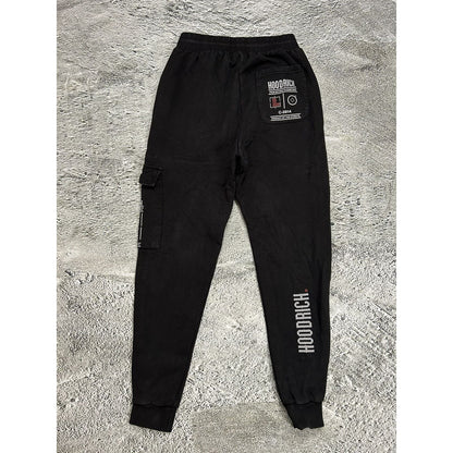 Hoodrich Cargo Jogger Sweatpants Black reflective