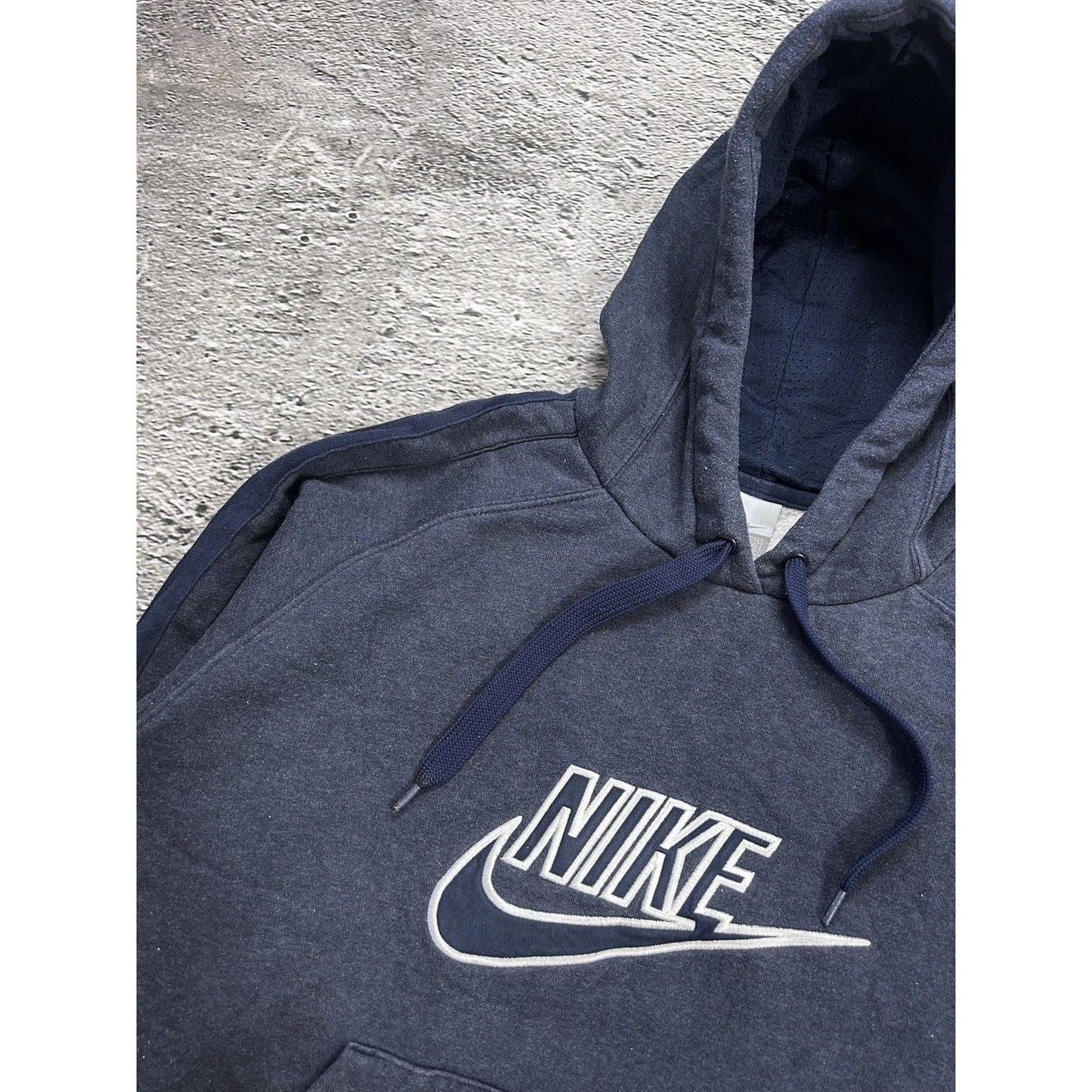 Nike hoodie vintage navy big logo 2000s