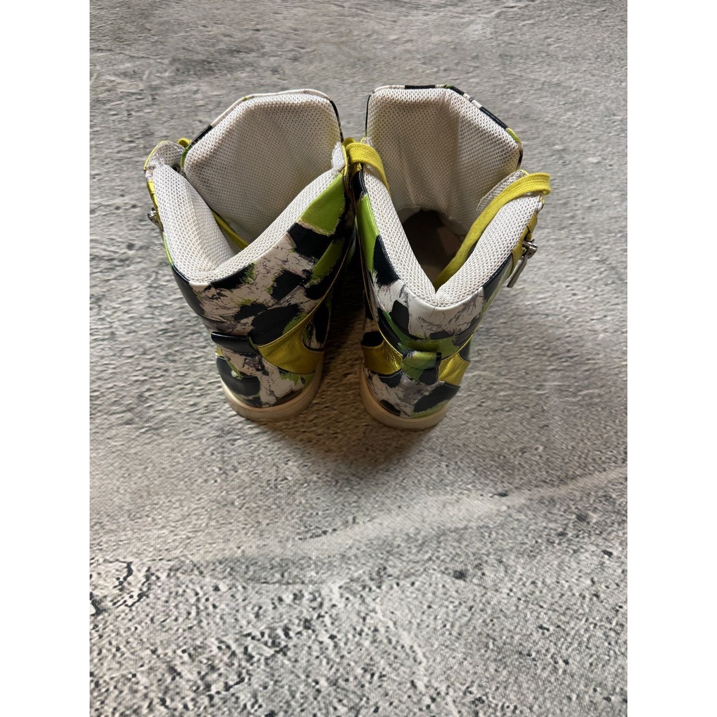 Just Cavalli high top sneakers zippers zanotti type Y2K