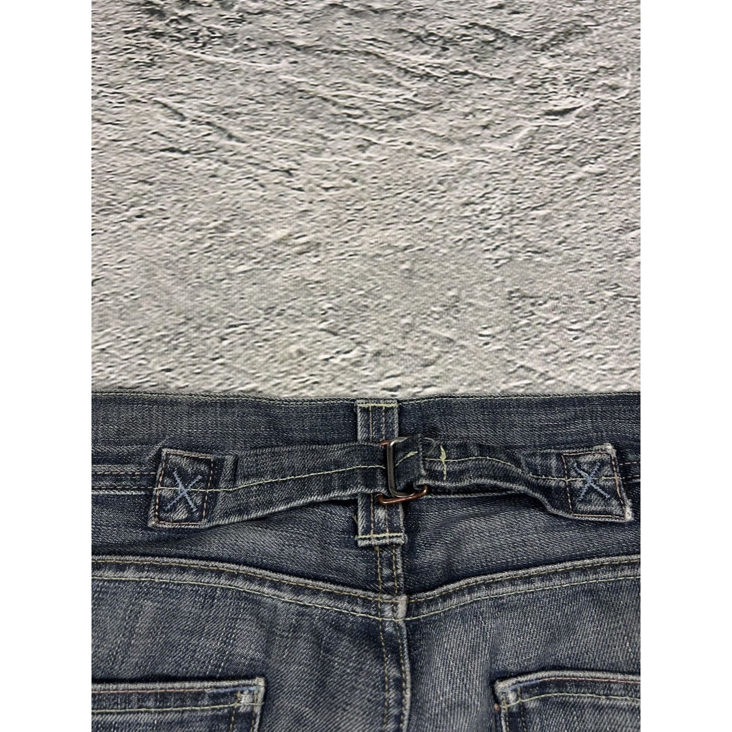 Evisu Yamane jorts grey Y2K shorts denim mint gull